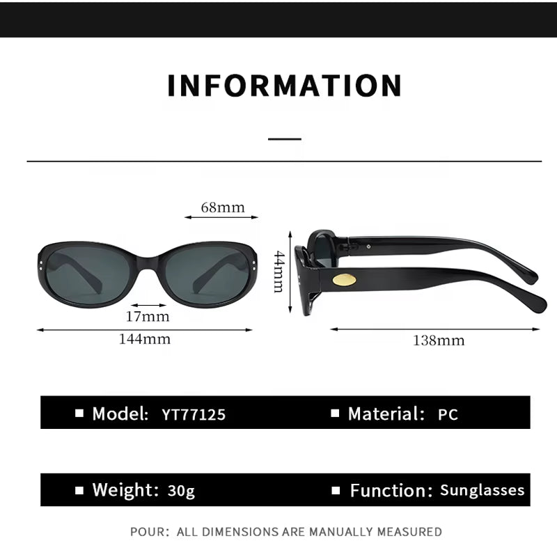 New European and American Oval Frame Sunglasses High Quality Women'S Fashionable Sun Glasses Wholesale