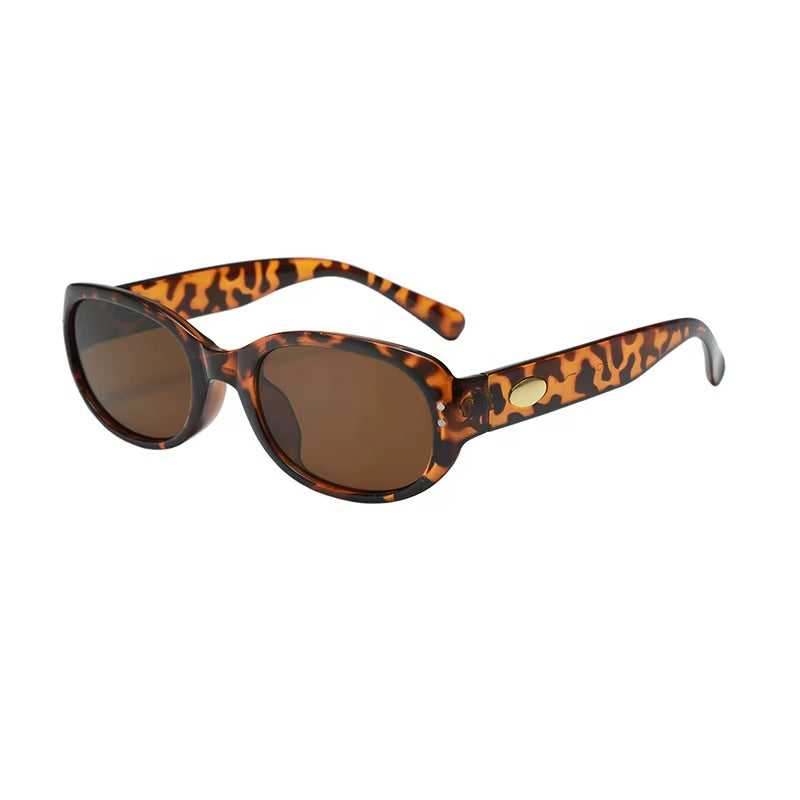 New European and American Oval Frame Sunglasses High Quality Women'S Fashionable Sun Glasses Wholesale